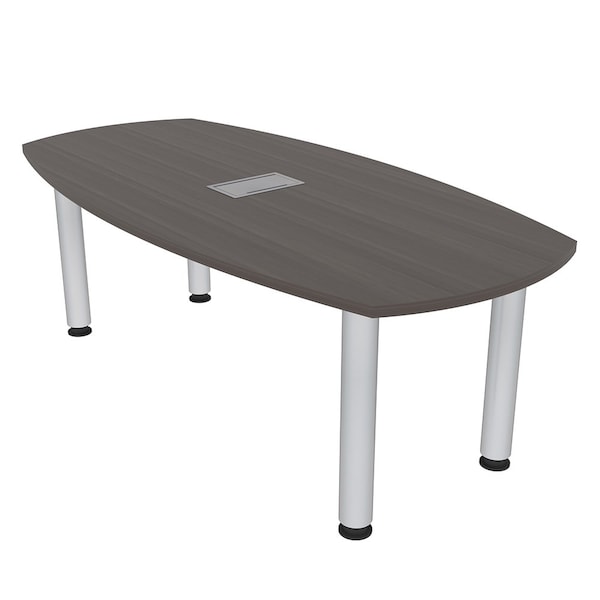 33.5 in W, 59.5 in L, 29 in H, Engineered Wood Top, Brown